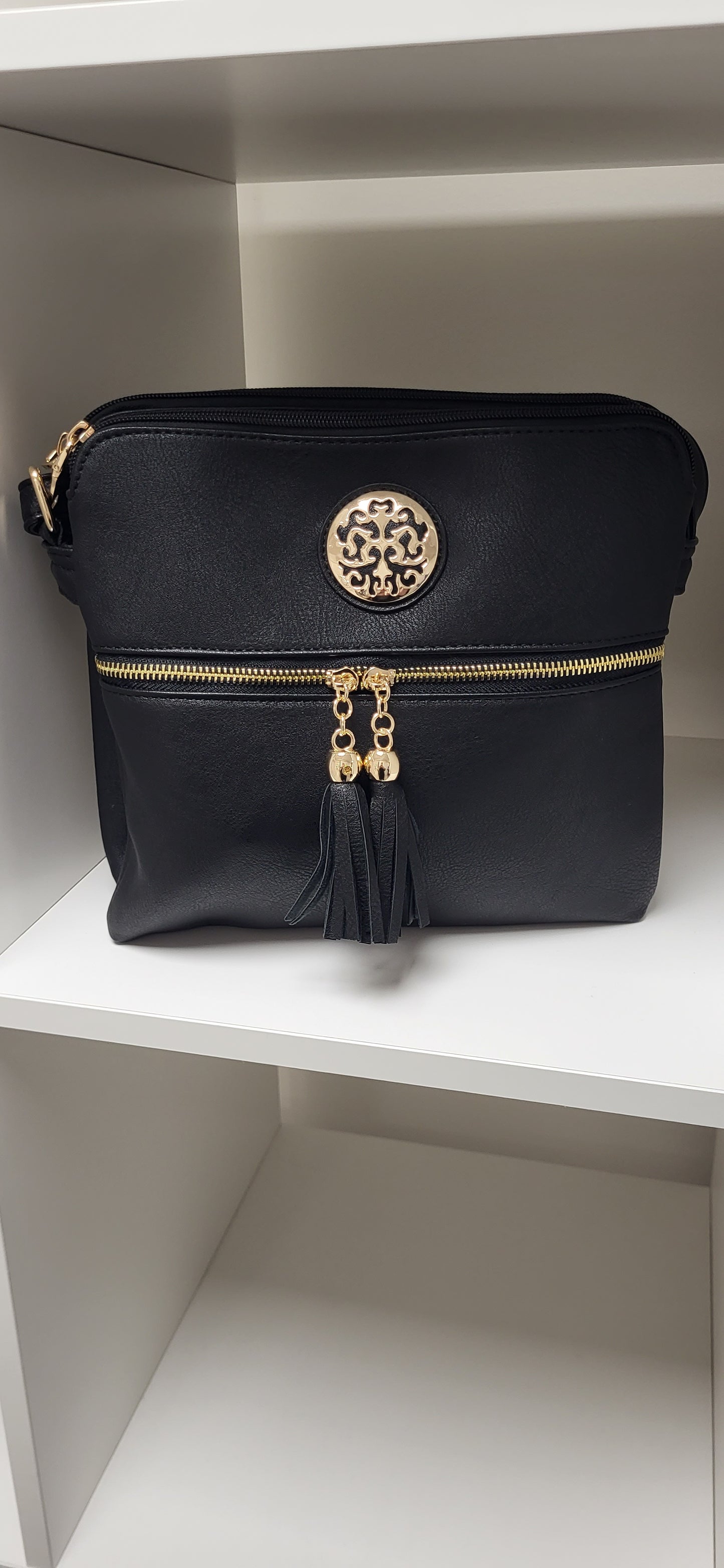 KEEVA CROSSBODY BAG - BLACK