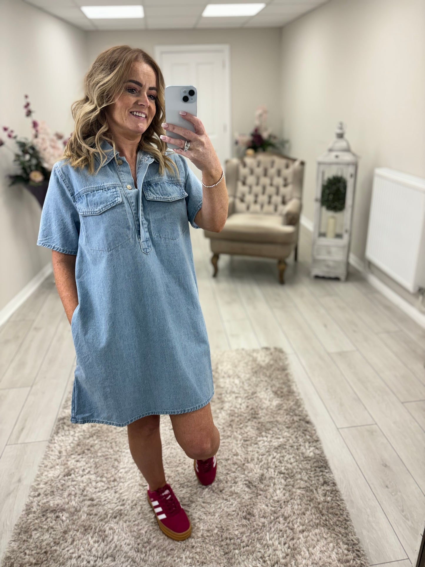 CHARMAINE DRESS - DENIM