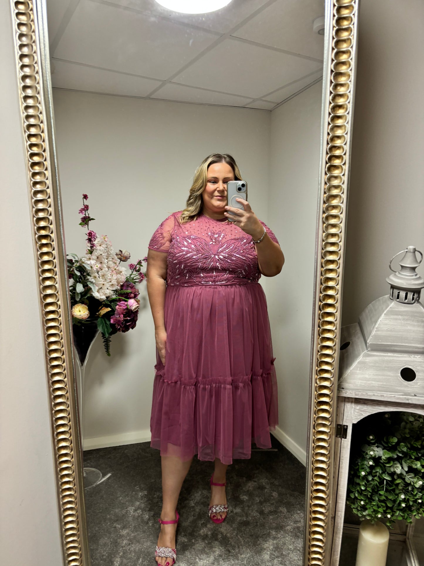 KATHRYN DRESS - MAUVE