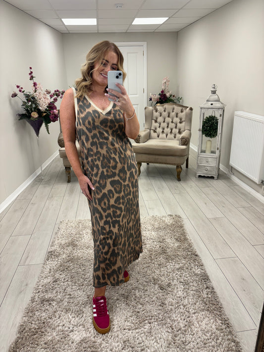 GABBY DRESS - LEOPARD