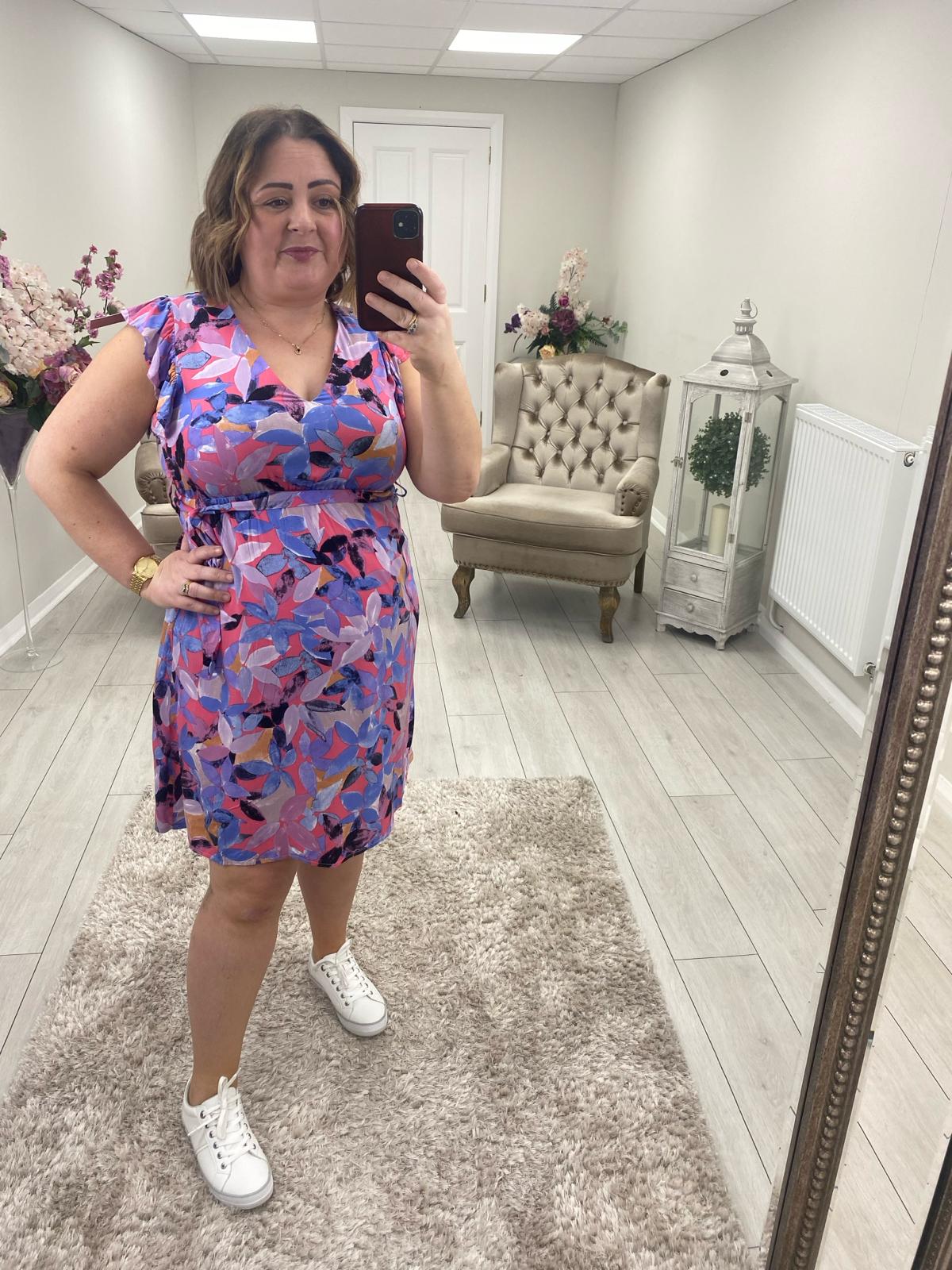 Pink lilac dress hot sale