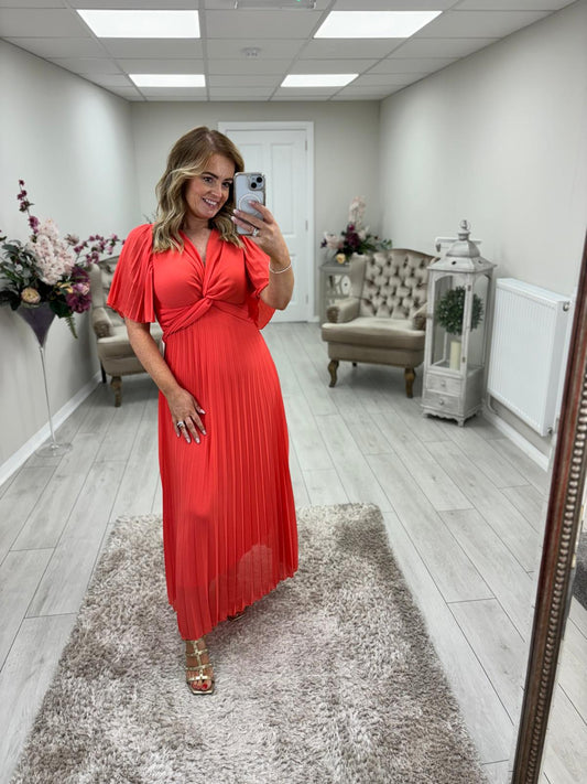 KELLY-ANNE DRESS - CORAL