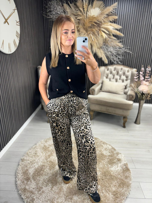 AILISH TROUSER - LEOPARD