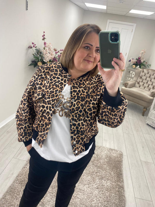 MEGHAN JACKET - ANIMAL PRINT