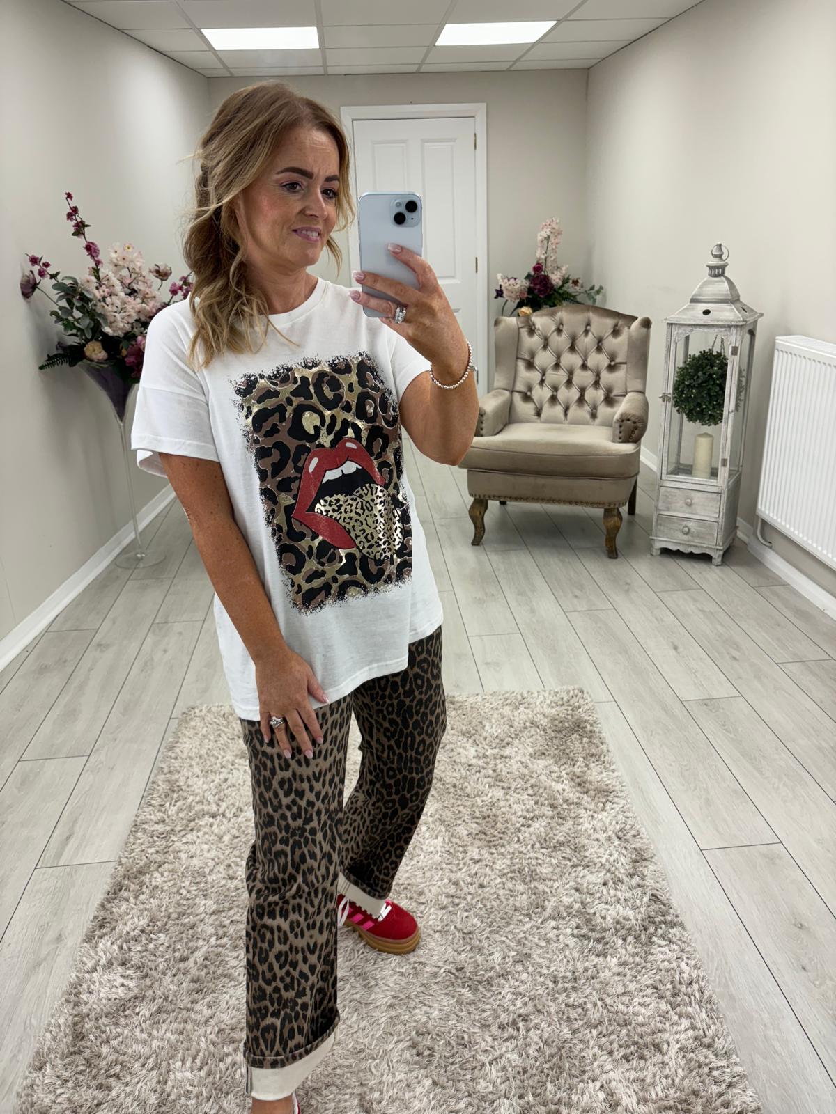 BEATRICE T-SHIRT LEOPARD