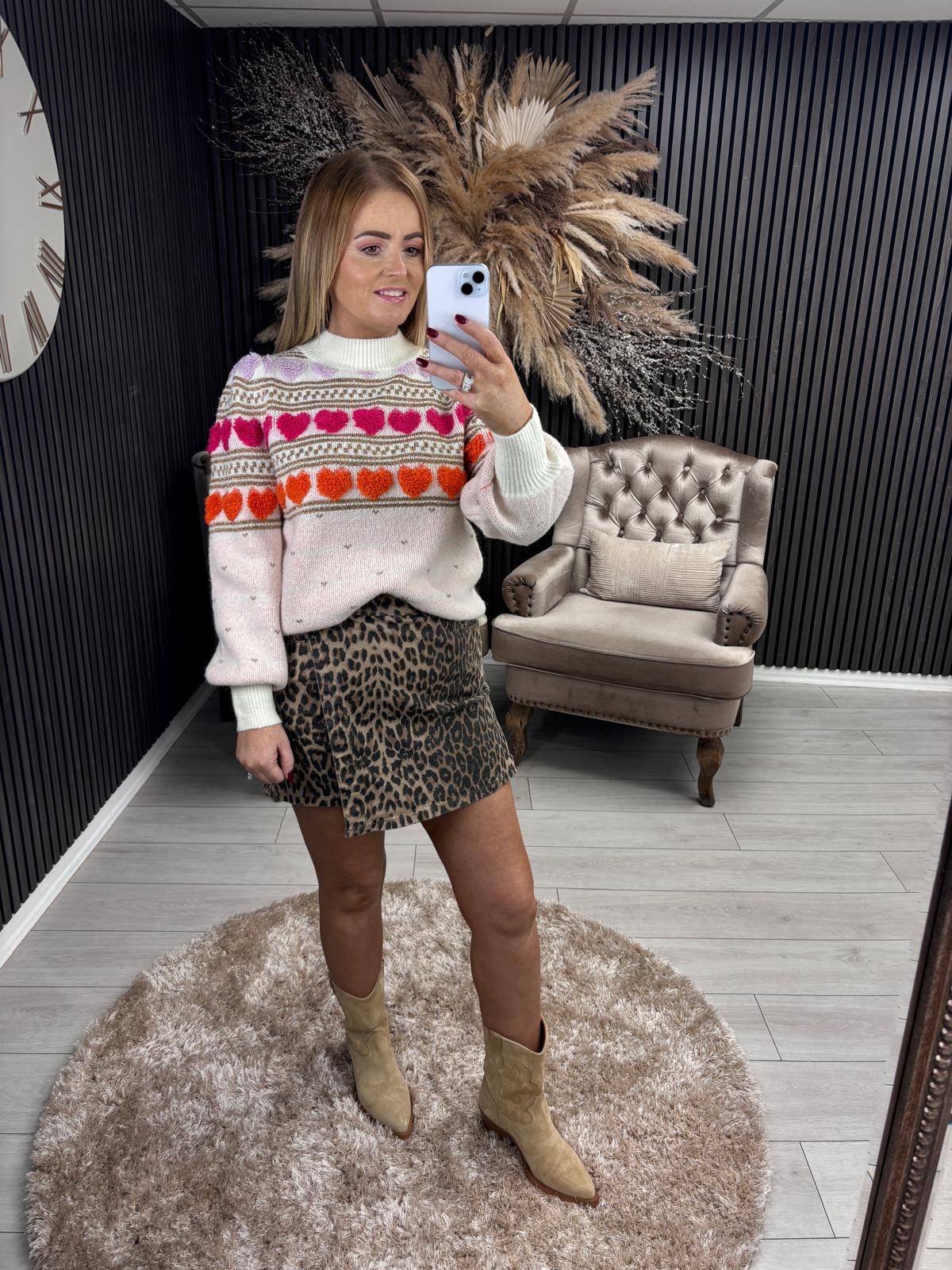 OLIVIA SKORT - LEOPARD PRINT