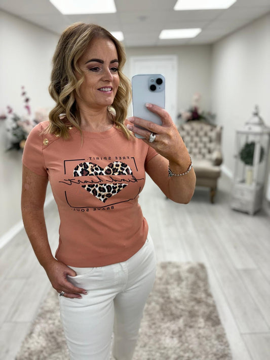 VICKY TOP - CORAL