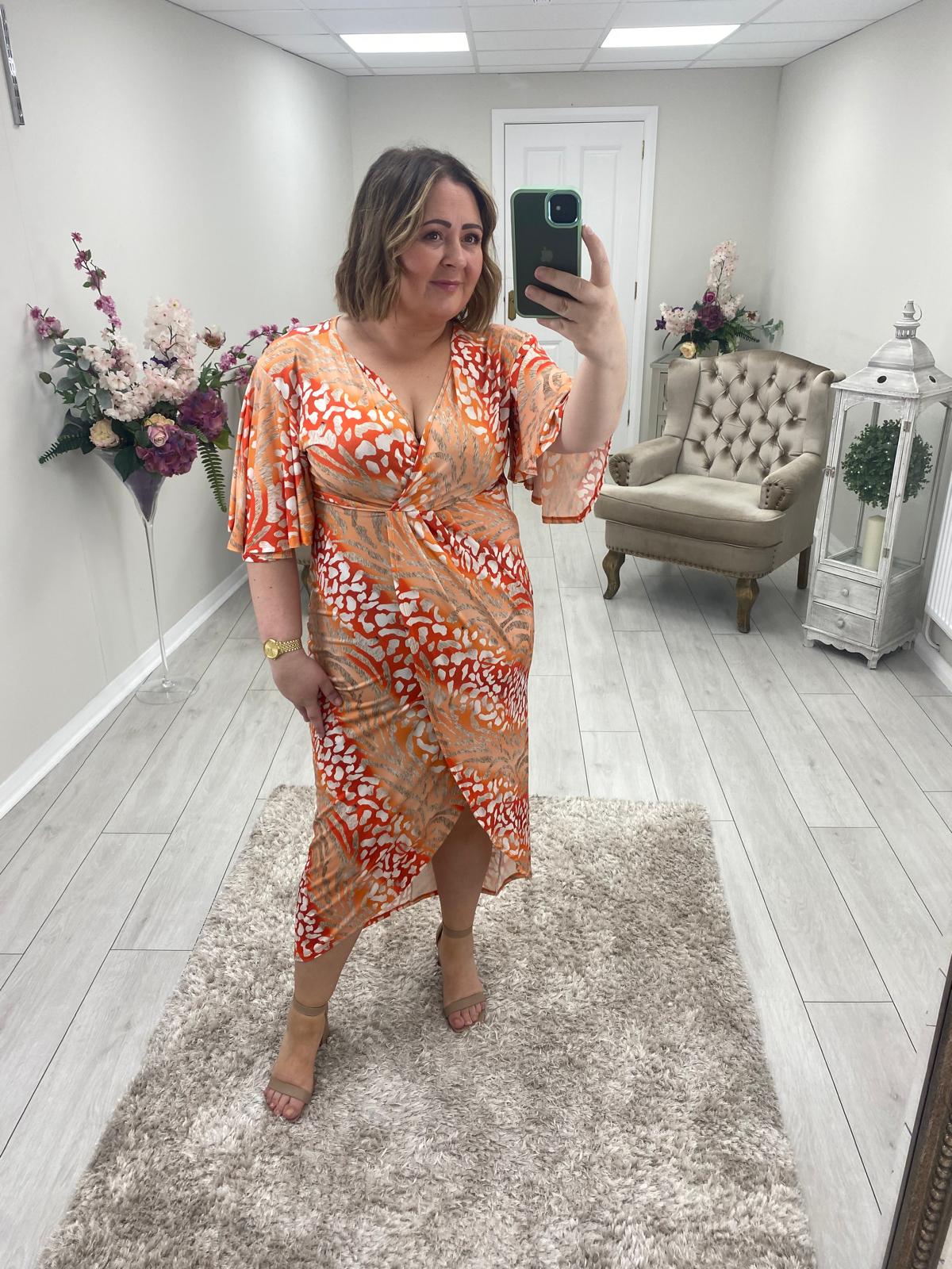 MELLIE DRESS - ORANGE