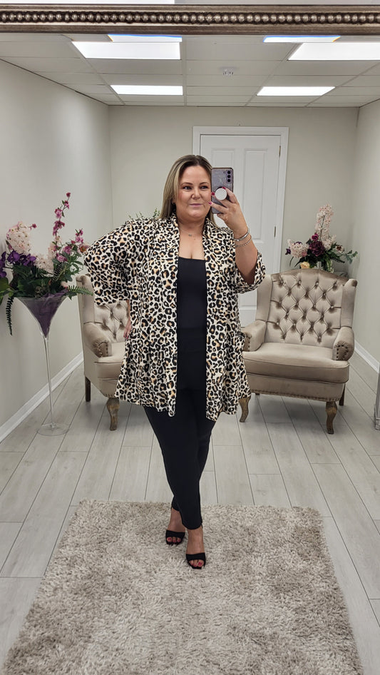 LINA BLAZER - LEOPARD PRINT