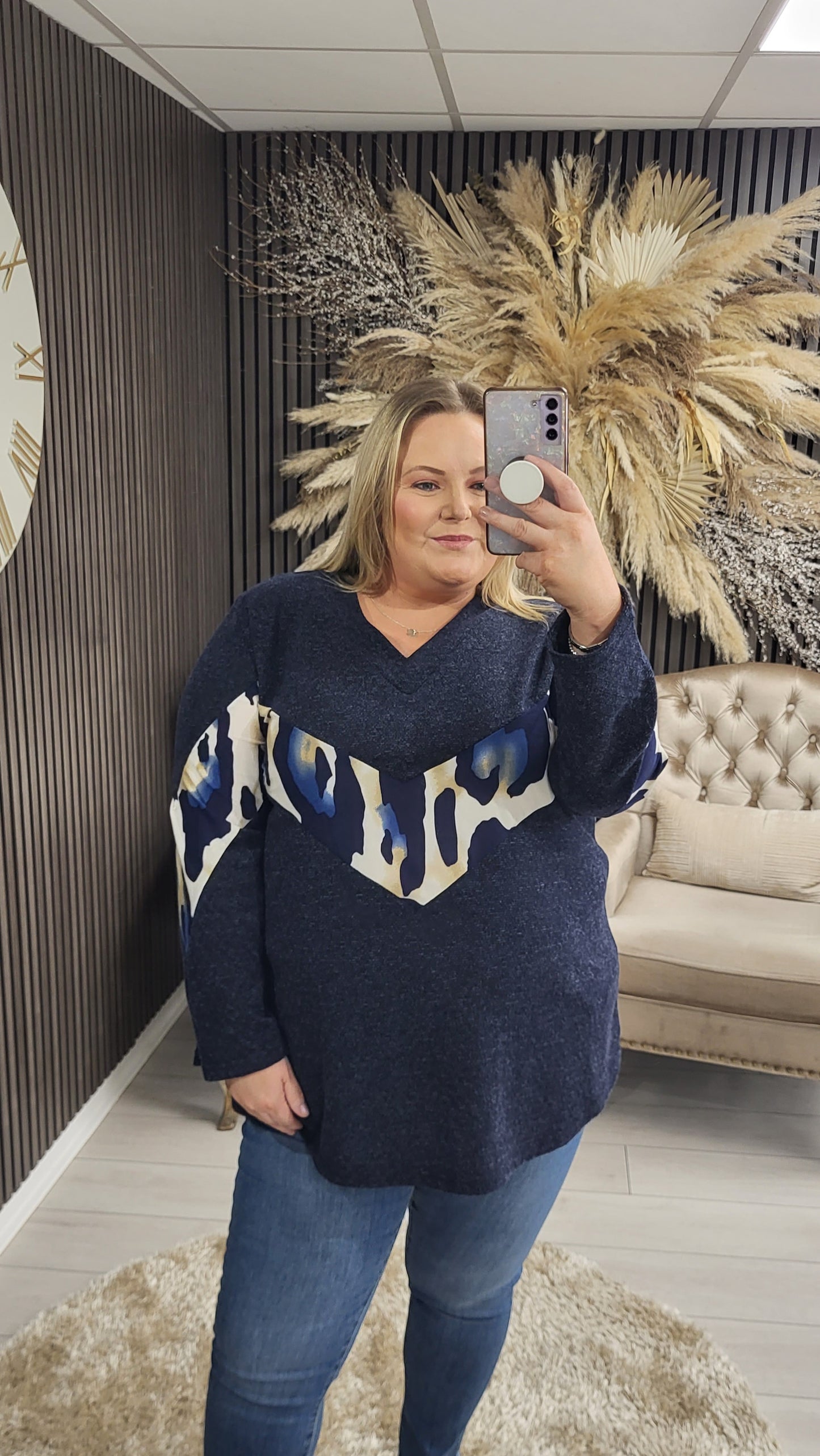 SHEREE JUMPER - NAVY