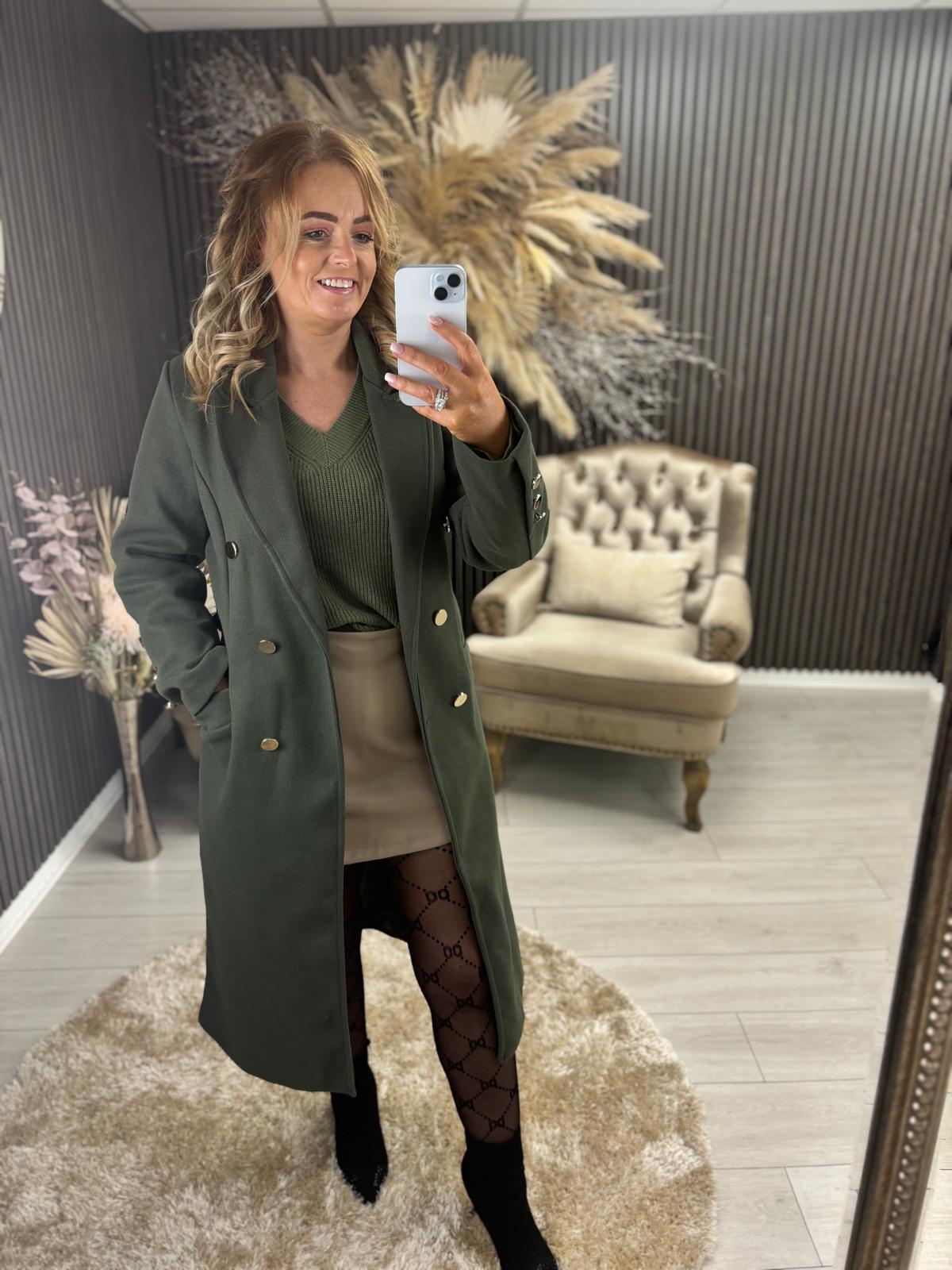 CHARLOTTE COAT - KHAKI