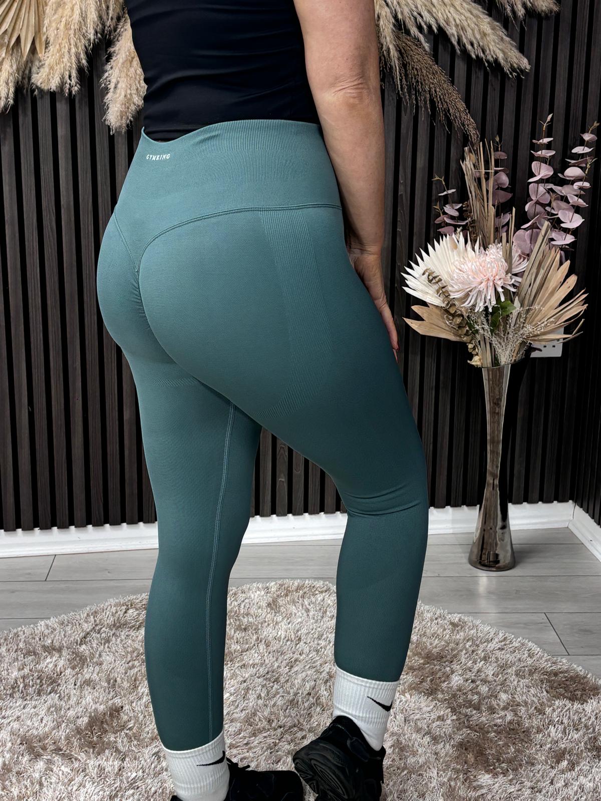 GYM KING SCULPT LEGGING - DUSKY FERN