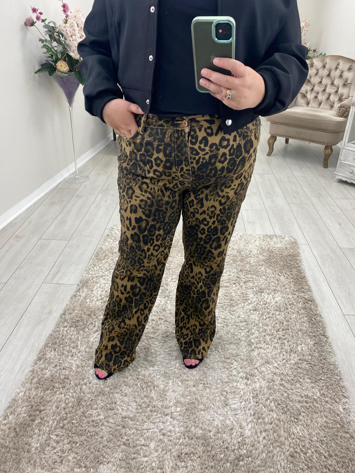 SIMONE LEOPARD JEANS