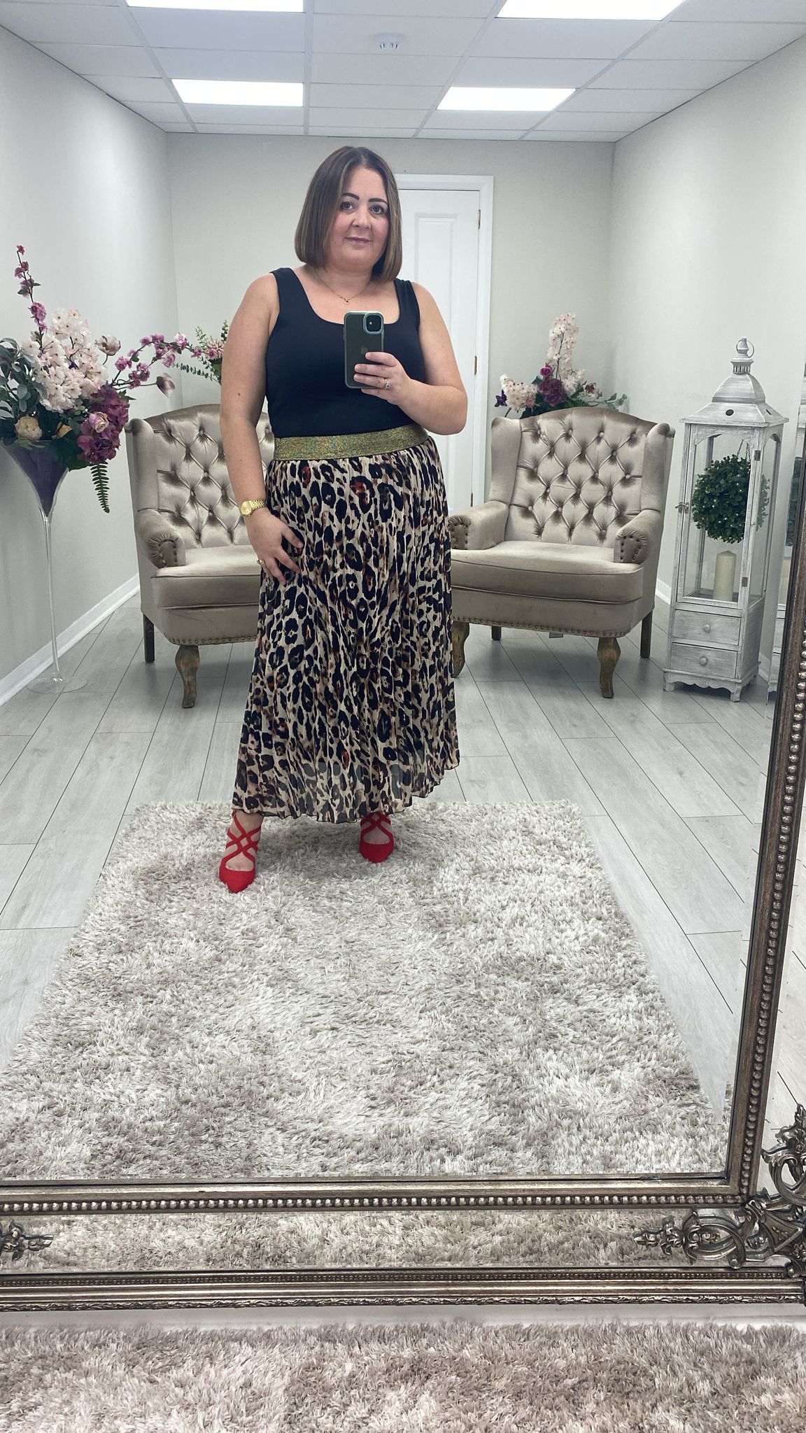 EDITH SKIRT - LEOPARD