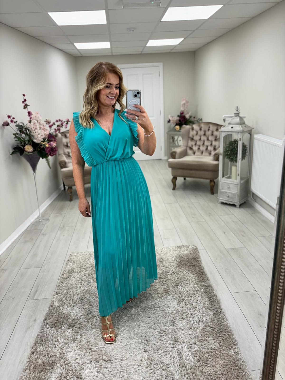 MINNIE DRESS - TURQUOISE