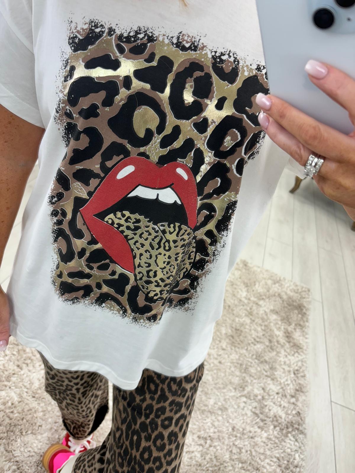 BEATRICE T-SHIRT LEOPARD