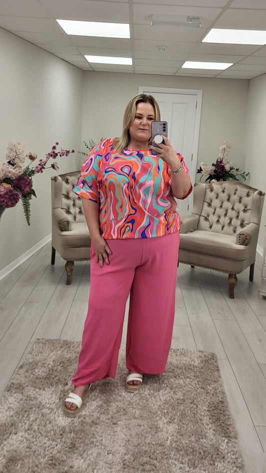 LEAH TROUSERS - PINK