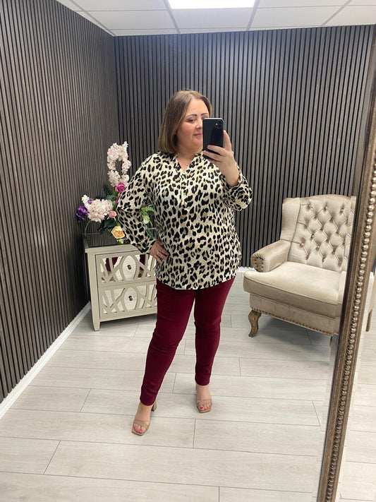 KARLA TOP - ANIMAL PRINT