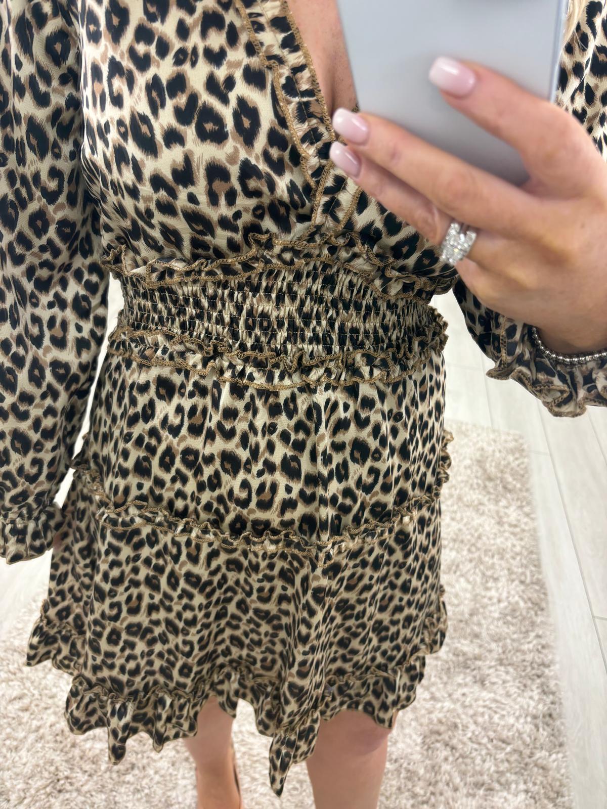 LUCY DRESS - LEOPARD PRINT