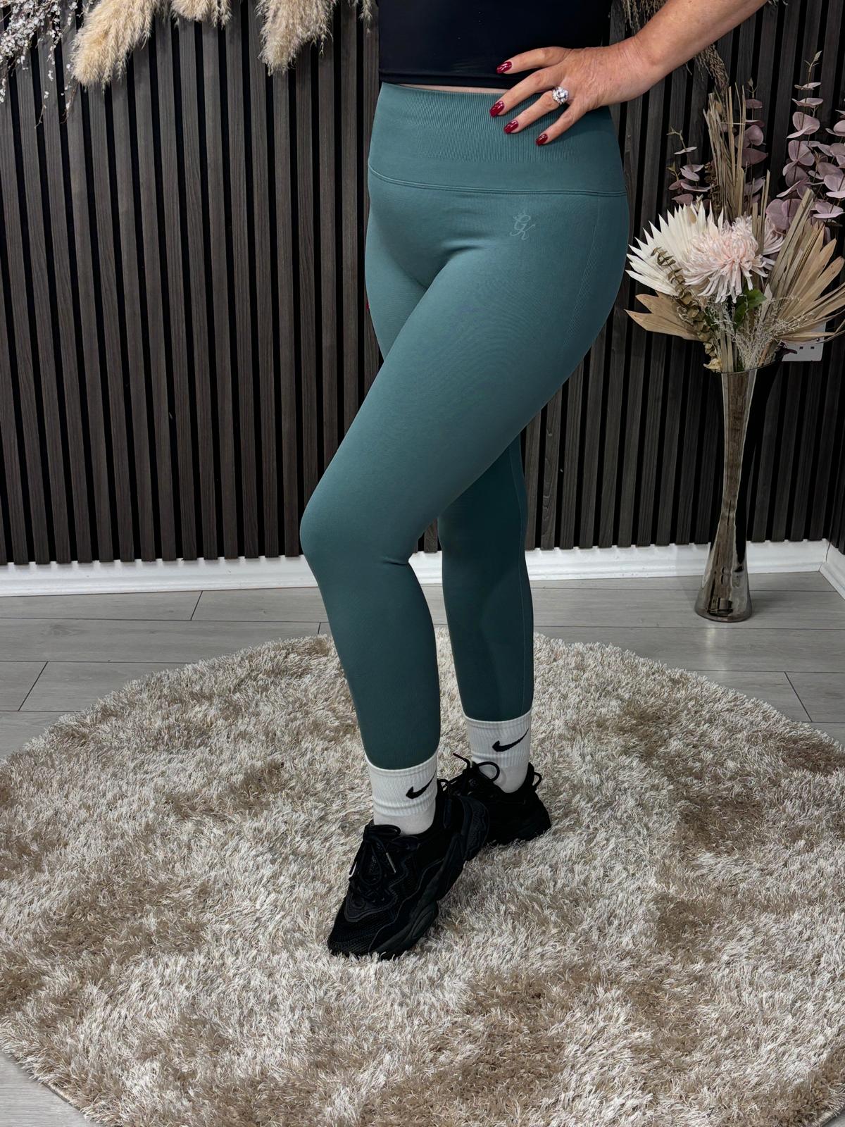 GYM KING SCULPT LEGGING - DUSKY FERN