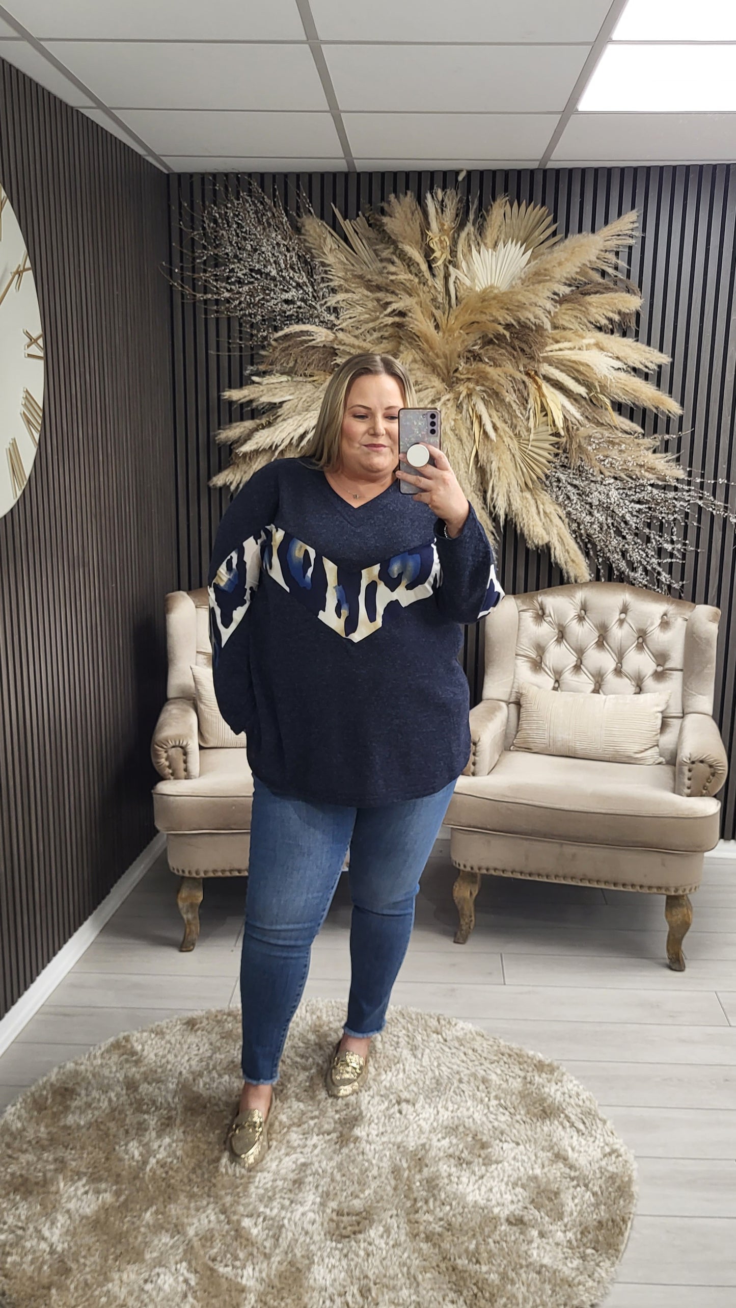 SHEREE JUMPER - NAVY